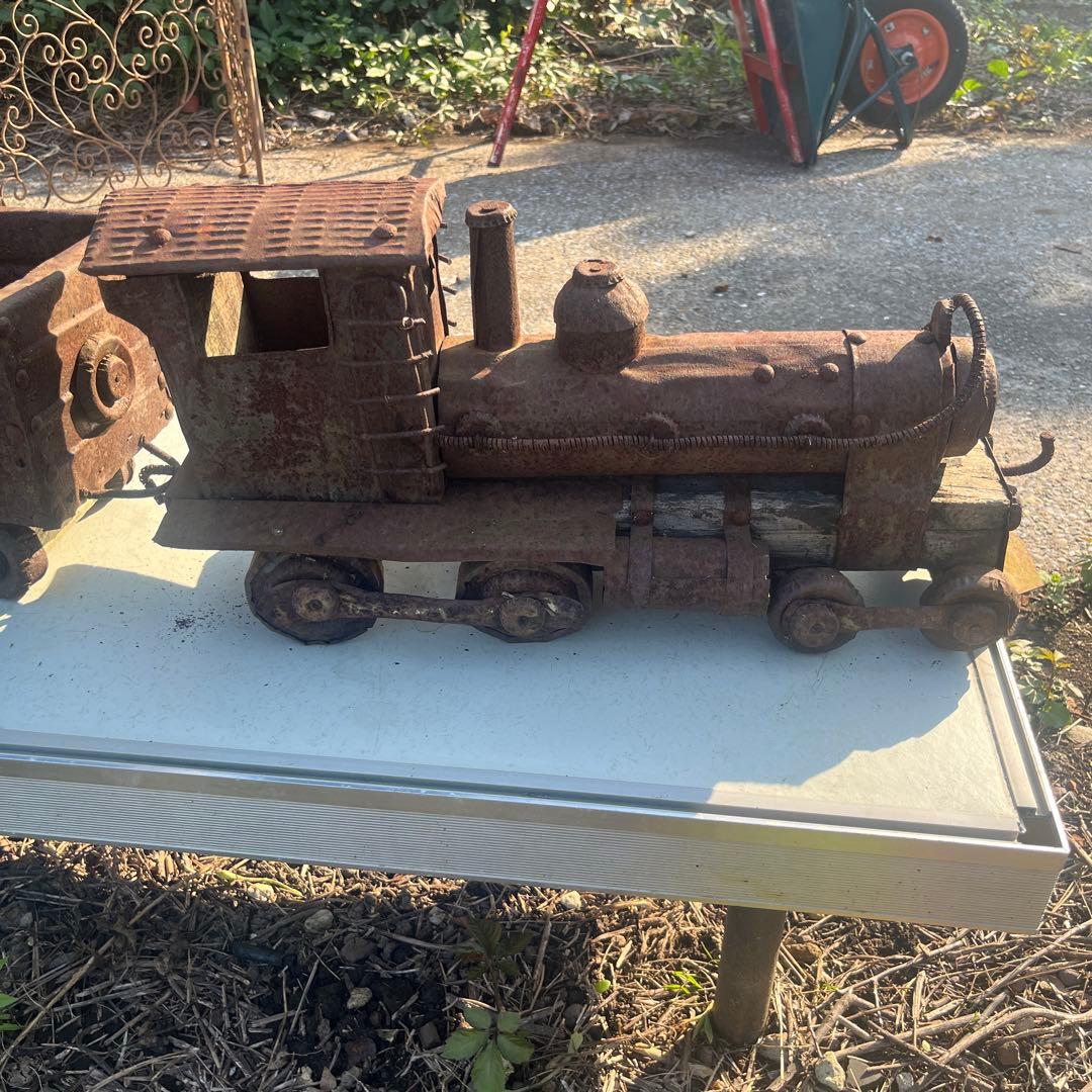 アンティーク　蒸気機関車　炭水車✖️2付　大