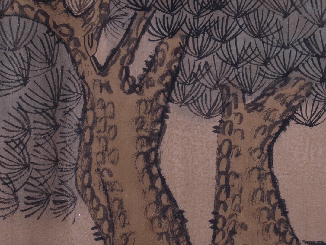 中国　唐時代　呉道子掛け軸　骨董品　肉筆保証 AK1100C11-3