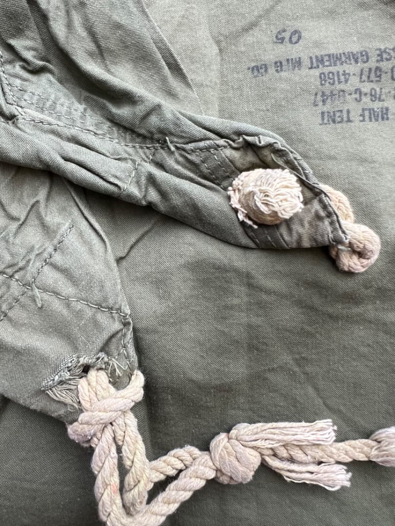 米軍 軍幕 US パップテント シェルターハーフ 70年代 #10