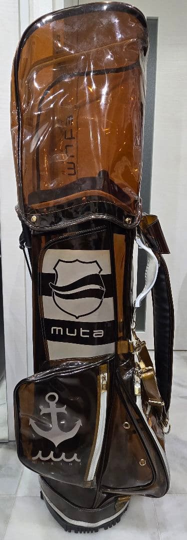 muta ブラウン キャディバッグ(クリア)