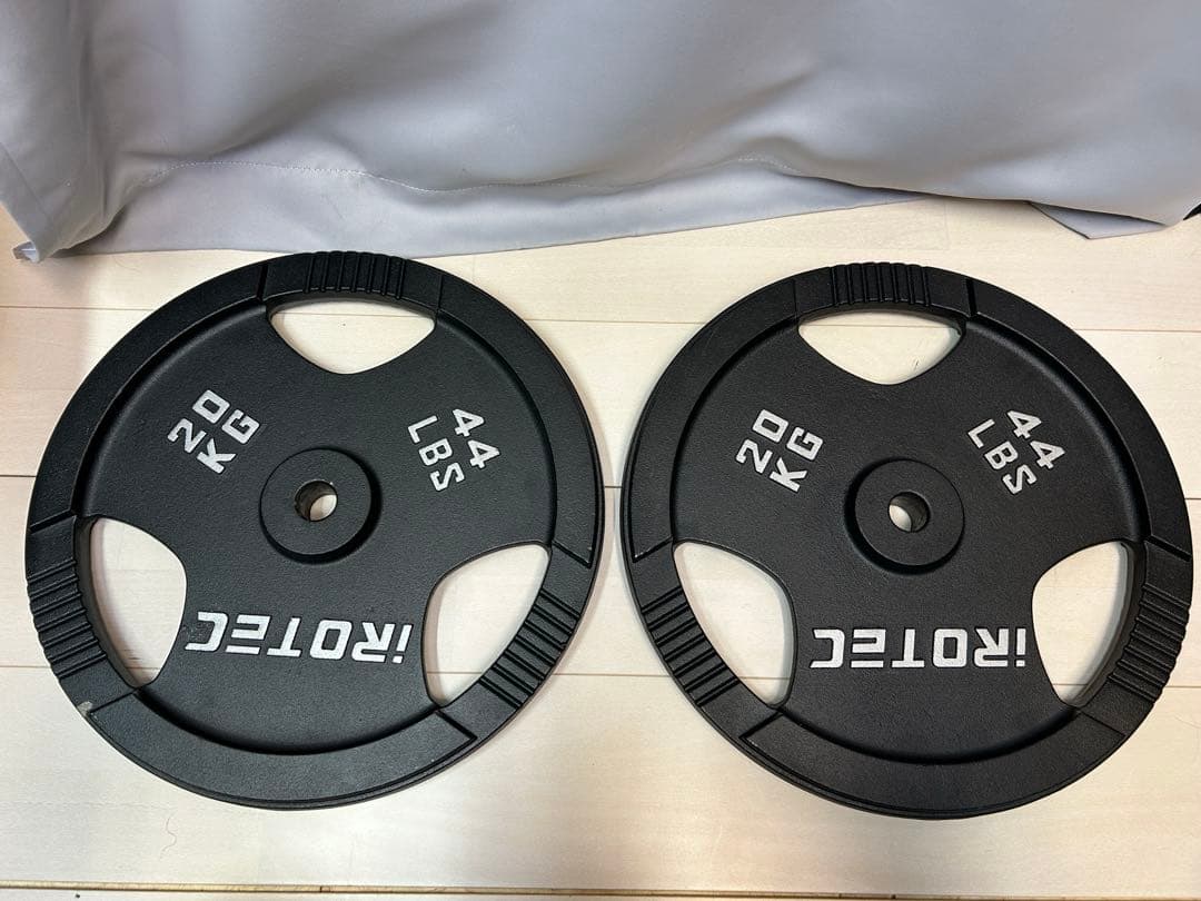 アイロテック　バーベルプレート　20キロ　2枚セット　合計40キロ