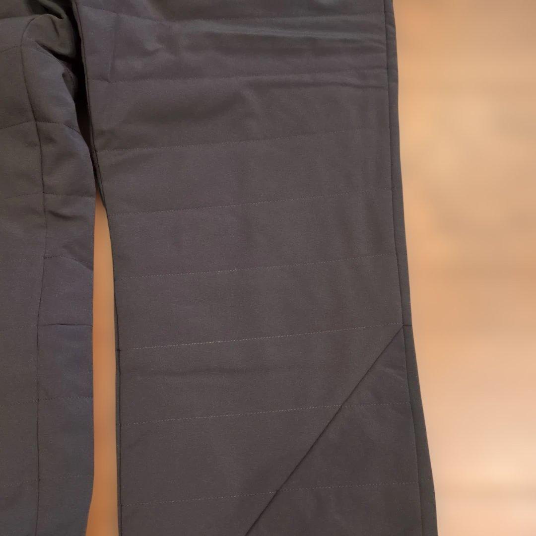 アディダスゴルフメンズ 中綿入り ブラック ゴルフパンツ 79暖パン