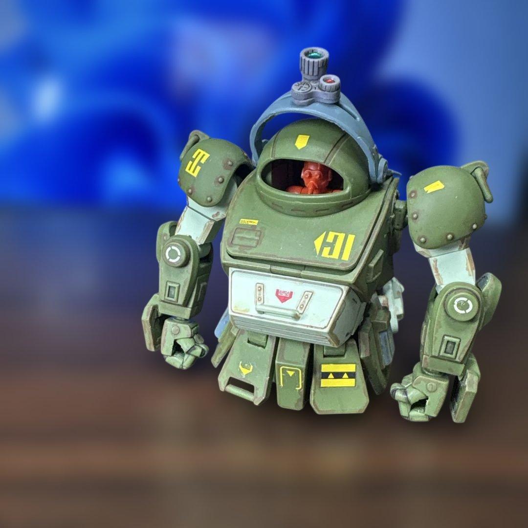 【完成品】HGスコープドッグ+拡張パーツセット1ボディ&キリコ+バーグラ太もも