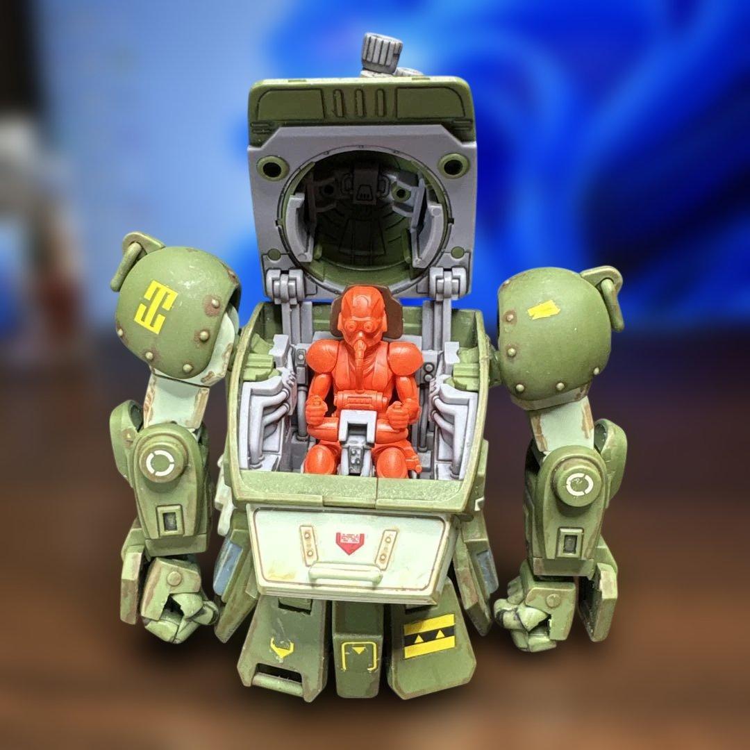 【完成品】HGスコープドッグ+拡張パーツセット1ボディ&キリコ+バーグラ太もも