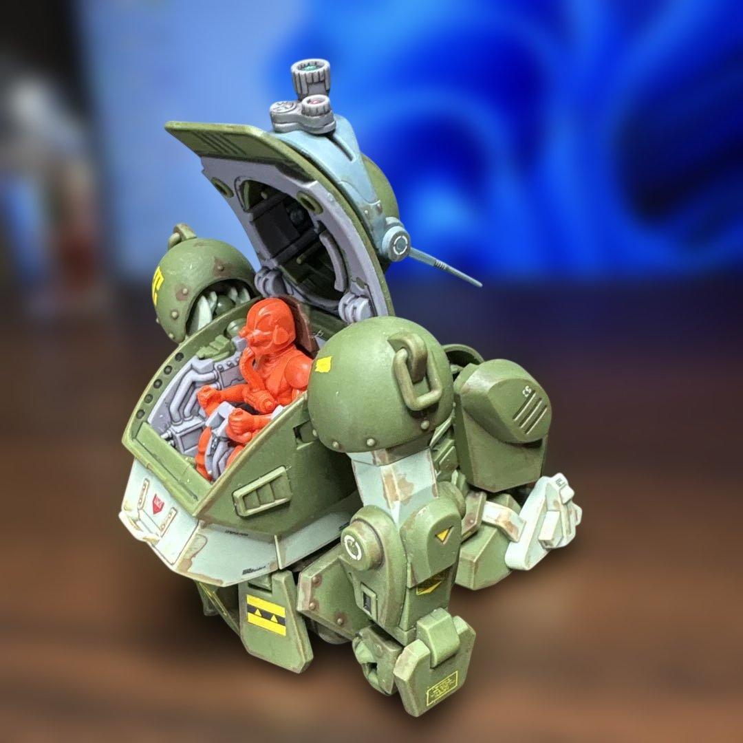 【完成品】HGスコープドッグ+拡張パーツセット1ボディ&キリコ+バーグラ太もも