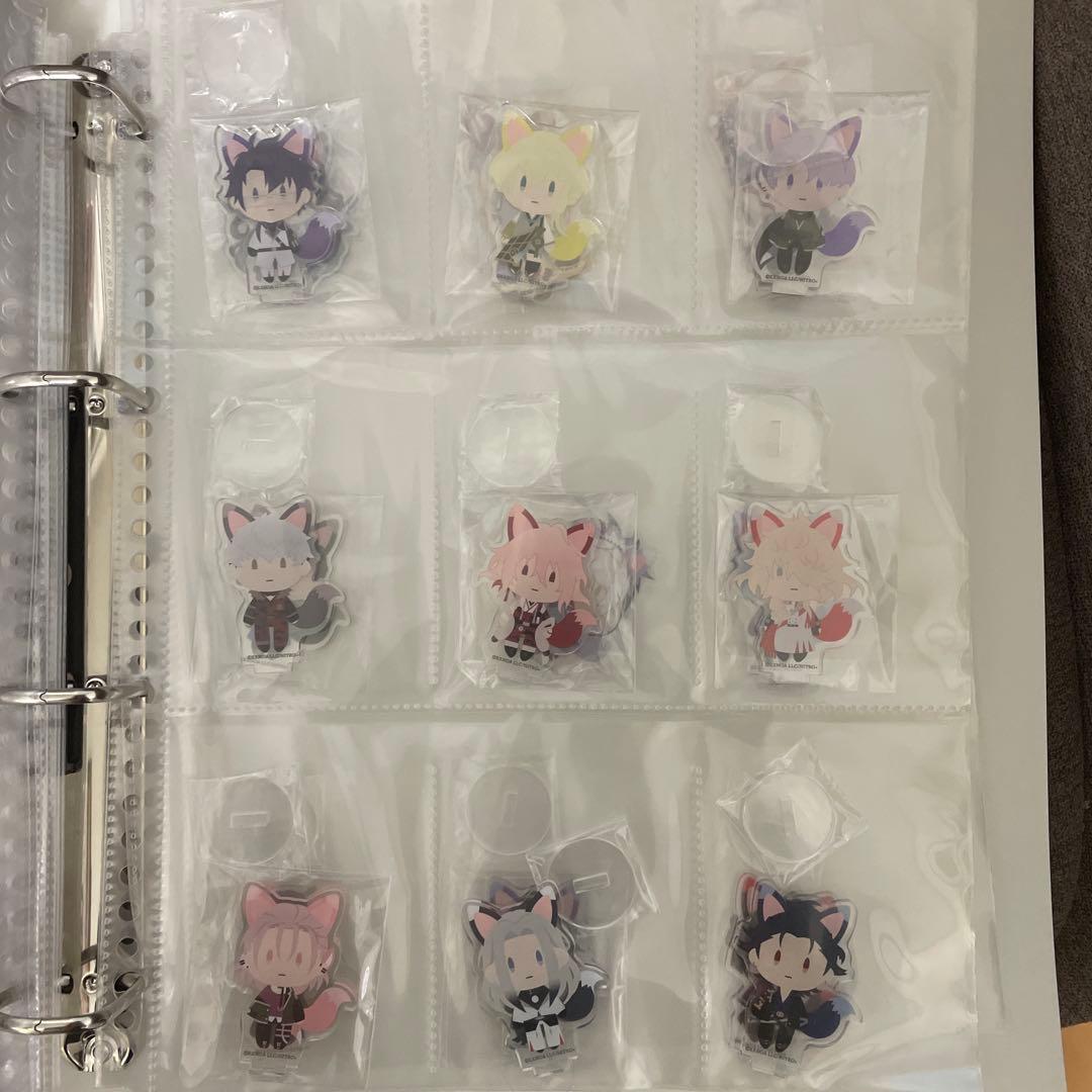 刀剣乱舞の日本刀と未来展　御供散歩きつね　ミニアクリルスタド　コンプリートセット