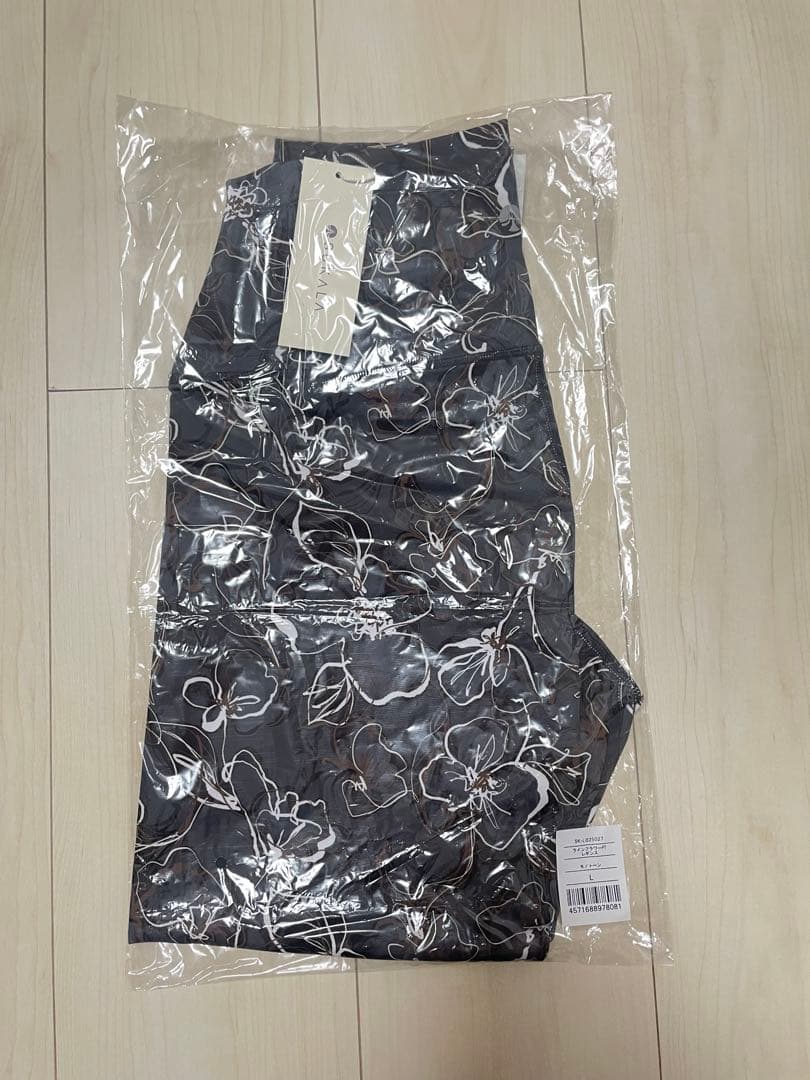 SUKALAフラワープリント ヨガレギンス ダークグレー　ヨガウェア　Lsize