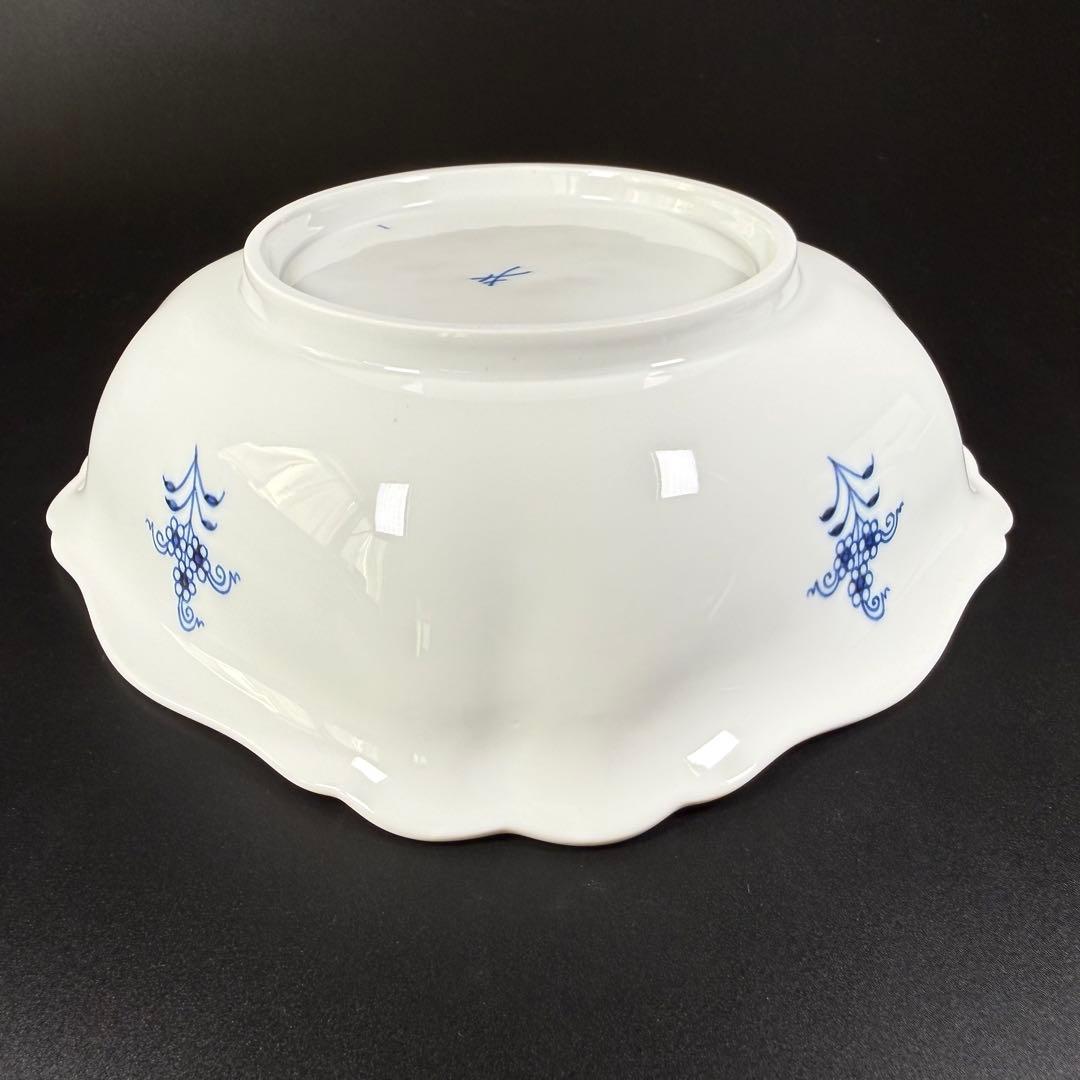 新品 マイセン ブルーオニオン スクエアボウル深皿(23cm)1枚、1級品