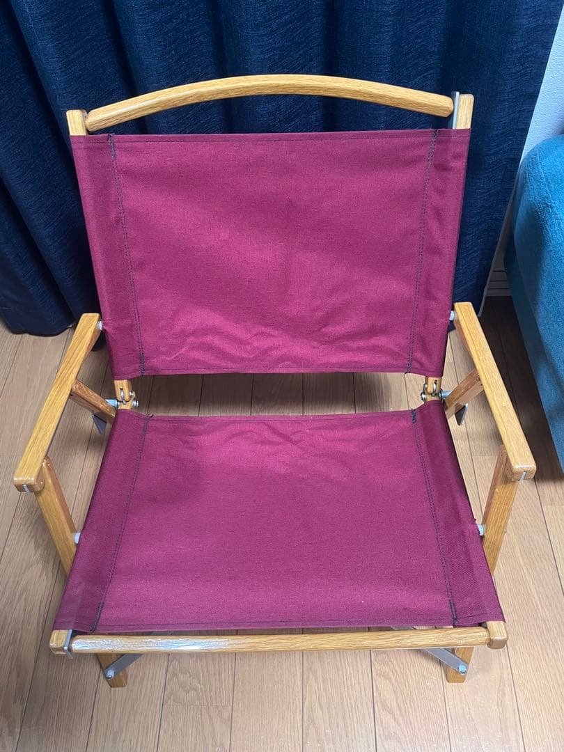 美品 正規品 カーミットチェア バーガンディ