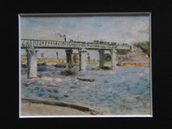 ルノワール、【アルジャントゥイユの鉄橋】、希少画集画