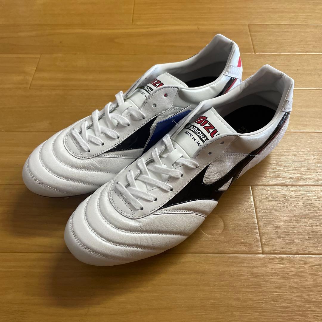 りこミズノ モレリア 2 JAPAN ショートタン ホワイト×ブラック