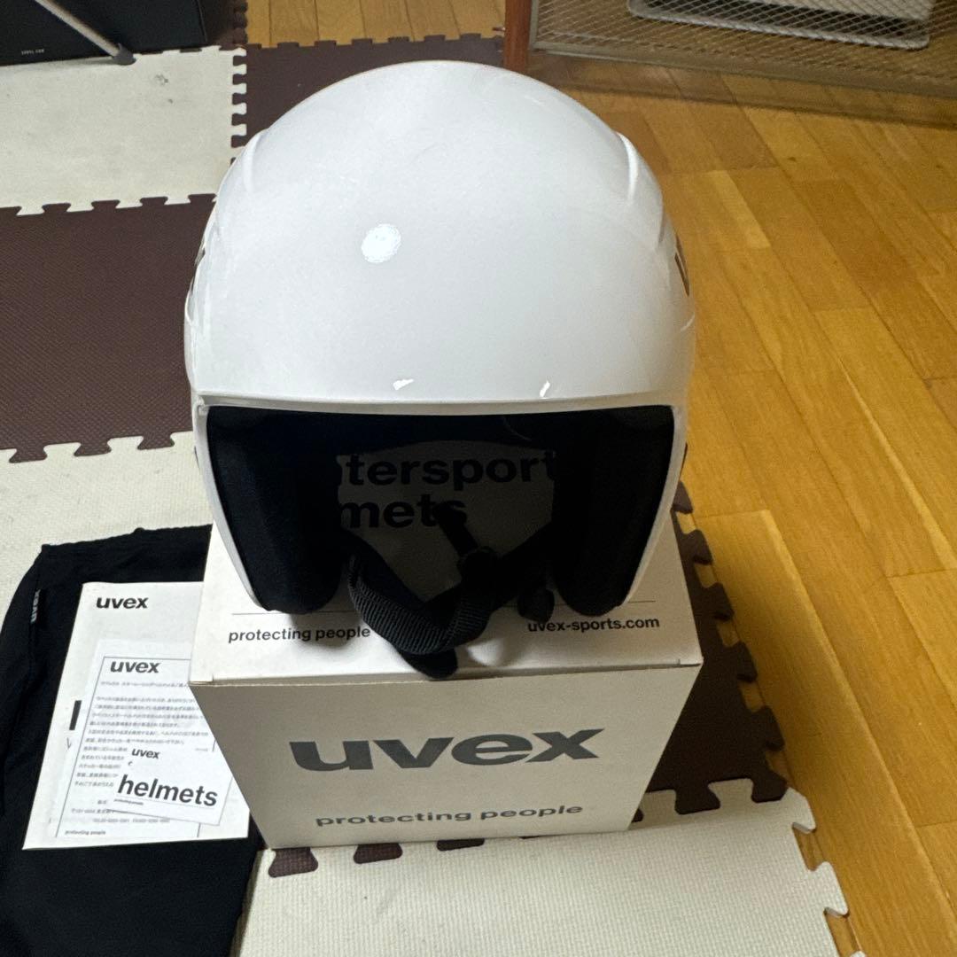 uvex ヘルメット ホワイト 収納袋付き 56-57