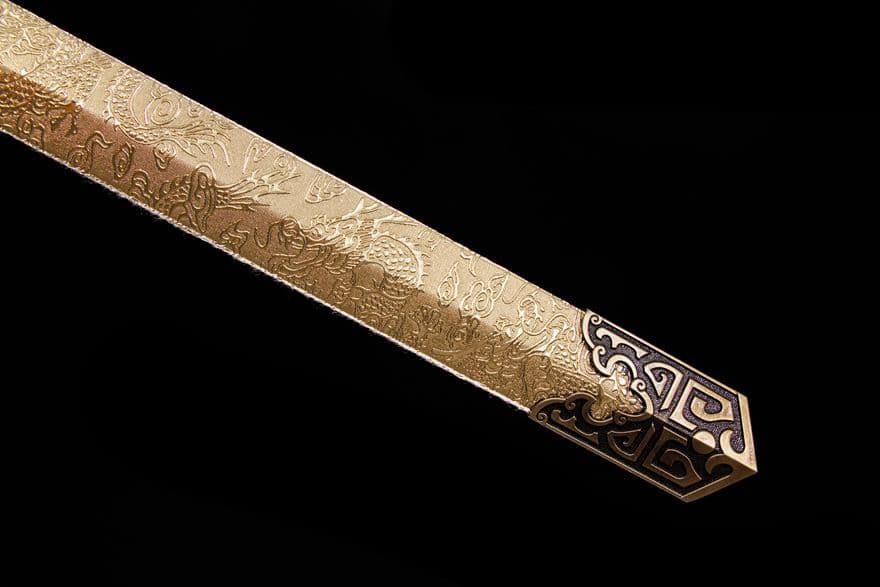 【うなされ漢の剣】古兵器 刀装具 日本刀　模造刀 居合刀 武士道 鑑賞用 美術刀