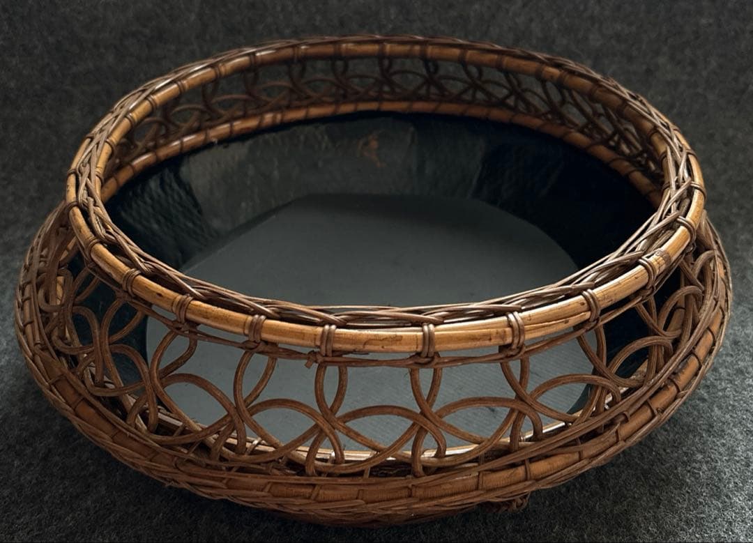 七宝透　炭斗　竹宝斉作￼