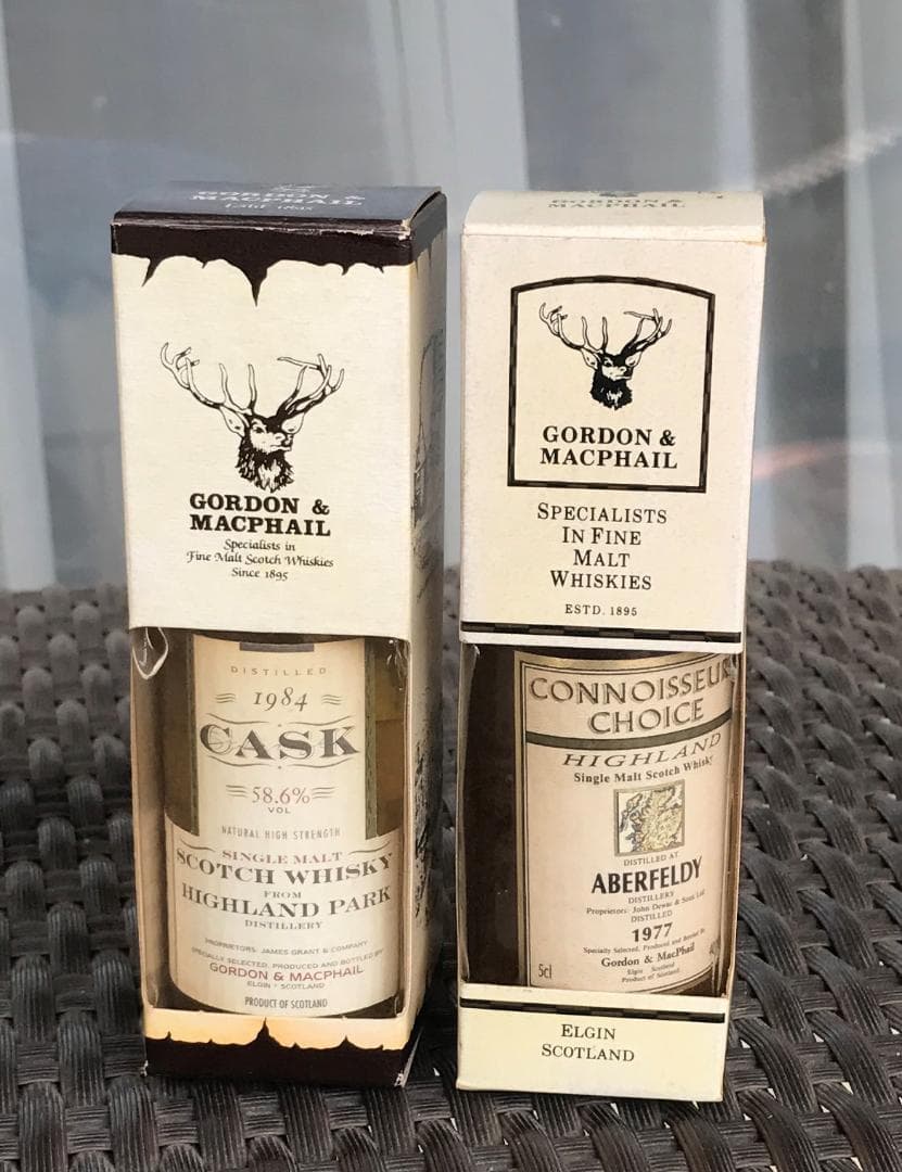 シングルモルト　ゴードン＆マクファイル社　ミニチュアボトル　50ml　2本組