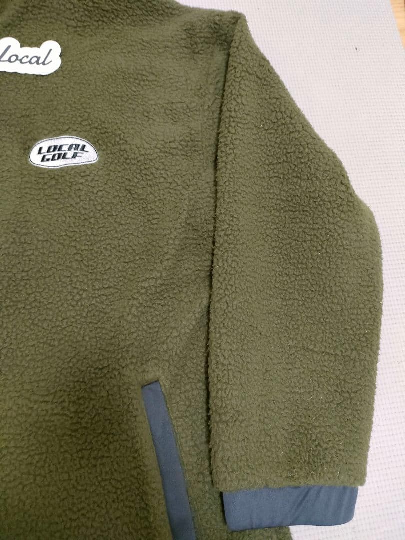​【新品タグ付】ローカルゴルフ フリースジャケット カーキ Freeサイズ