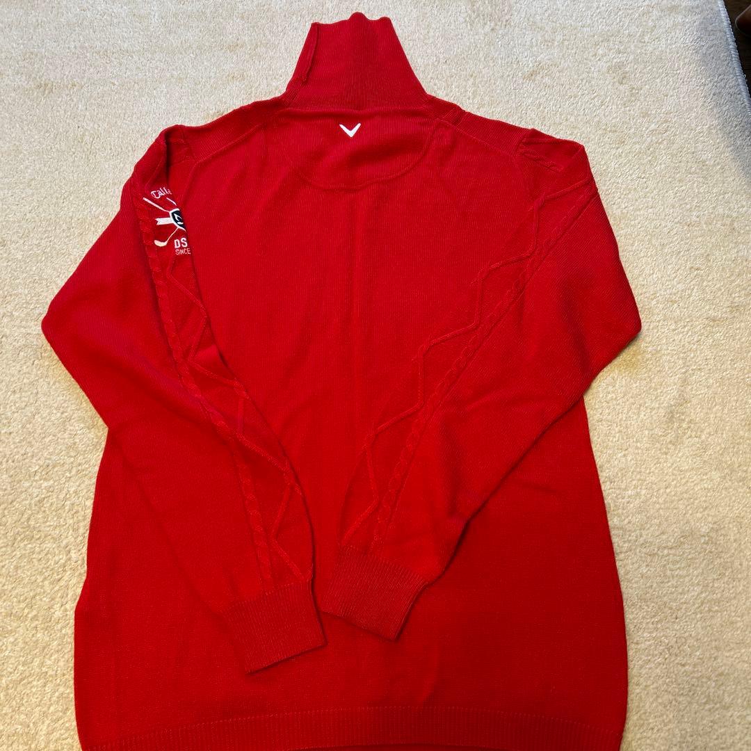 Callaway 赤 LL タートルネックセーター