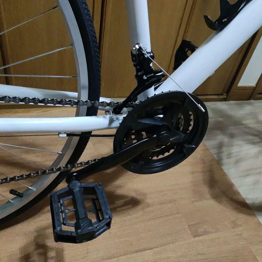 ま*ん様 クロスバイク ホワイト 700C