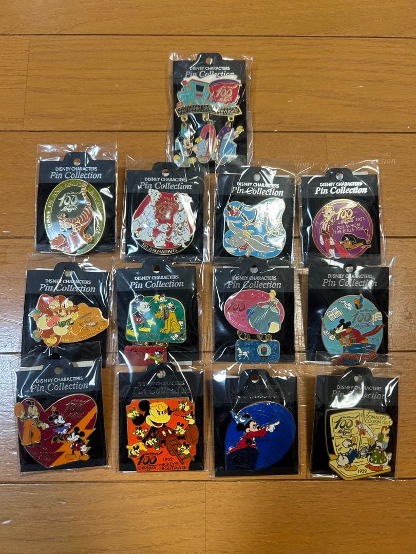 ディズニー 100周年 ピンバッチ 13個セット