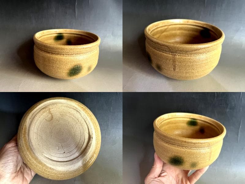 建水■八久保窯「曽我伯庵」黄瀬戸 士岐市泉町定林寺 はちくぼかま 時代物骨董■