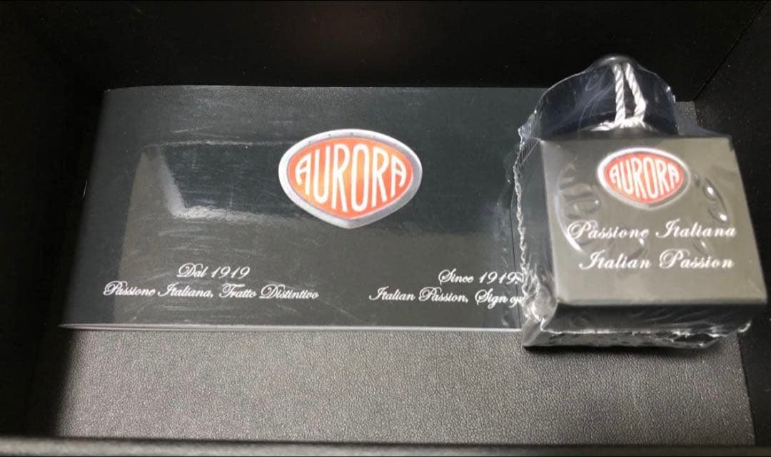 アウロラ　万年筆カレイドスコーピオ　ルーチェローザ　字幅M インク付き