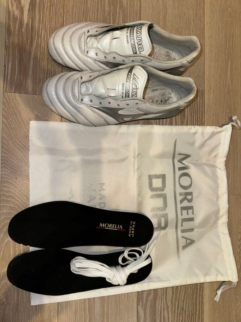 ミズノ モレリアDNA JAPAN 25.5cm ホワイト×シルバー