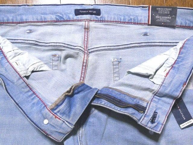 【大きい】38(US)100cmトミーヒルフィガーUSA限定デニムパンツ藍染伸縮