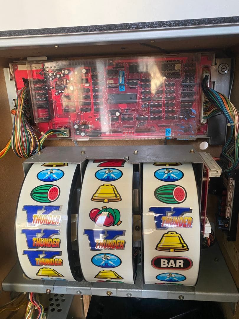 サンダーV 中パネルフルLED仕様 不要機付 パチスロ実機 4号機