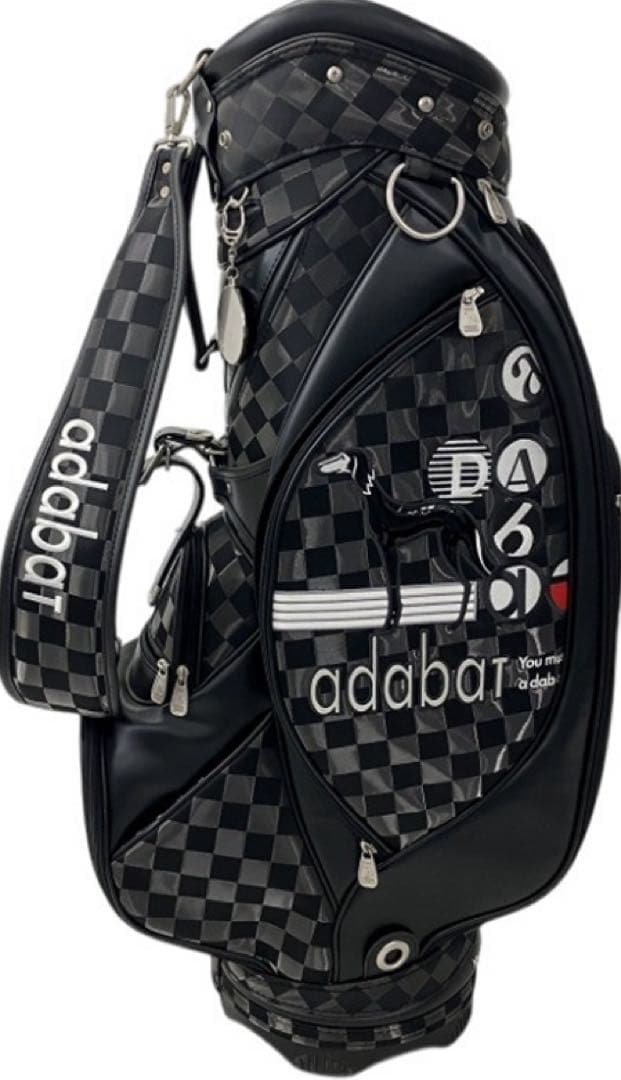 激レア！超美品adabat チェック柄 キャディバッグ 5分割 9型 アダバット