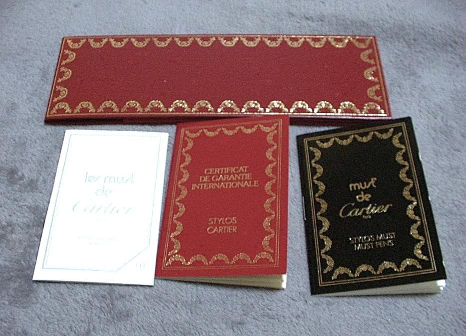 【未使用品】Must de Cartier ゴールドボールペン