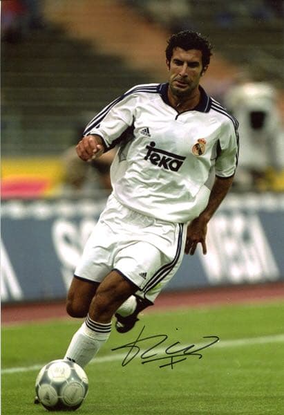 元ポルトガル代表　ルイス　フィーゴ　レアルマドリード　直筆サイン入りフォト