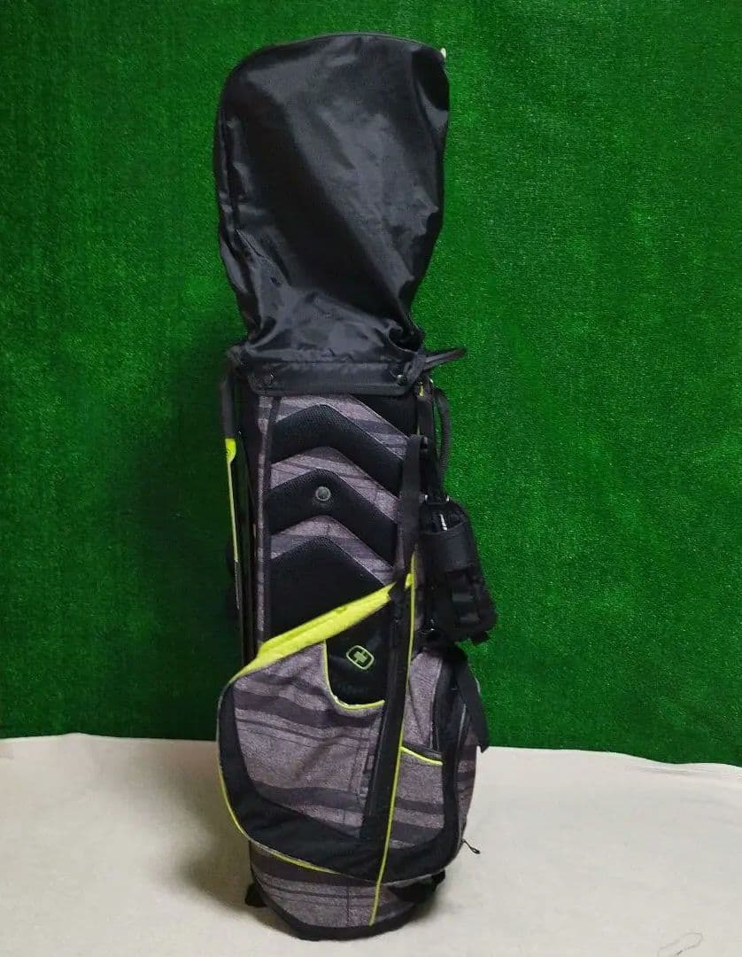 ※希少※　OGIO 8分割スタンド付きゴルフバッグ グレー/イエロー