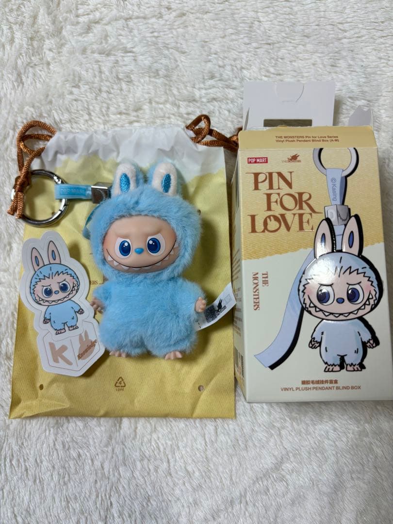 ラブブ　LABUBU PIN FOR LOVE ぬいぐるみペンダント(K)