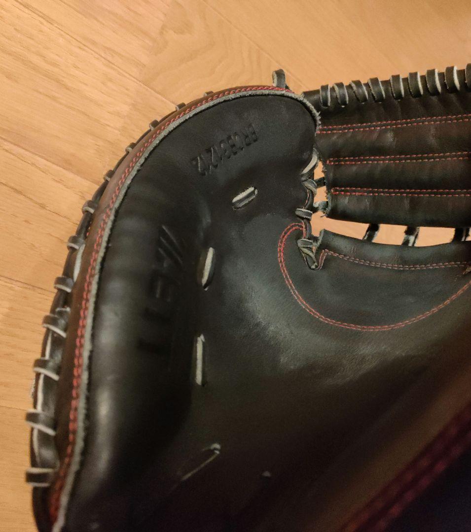 美品 ZETT 軟式 キャッチャーミット ネオステイタスVL 右投用 黒 ①