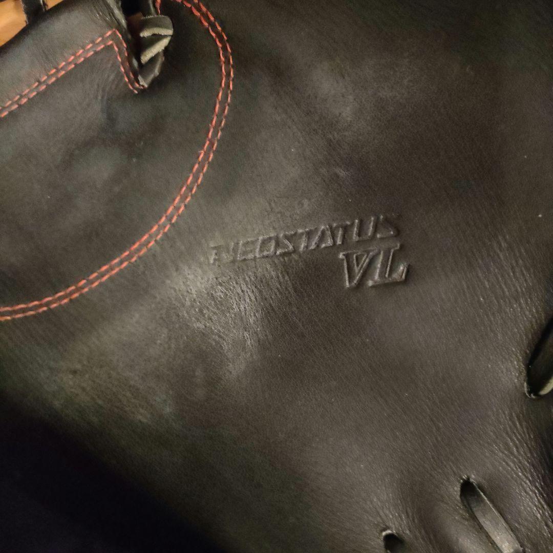 美品 ZETT 軟式 キャッチャーミット ネオステイタスVL 右投用 黒 ①