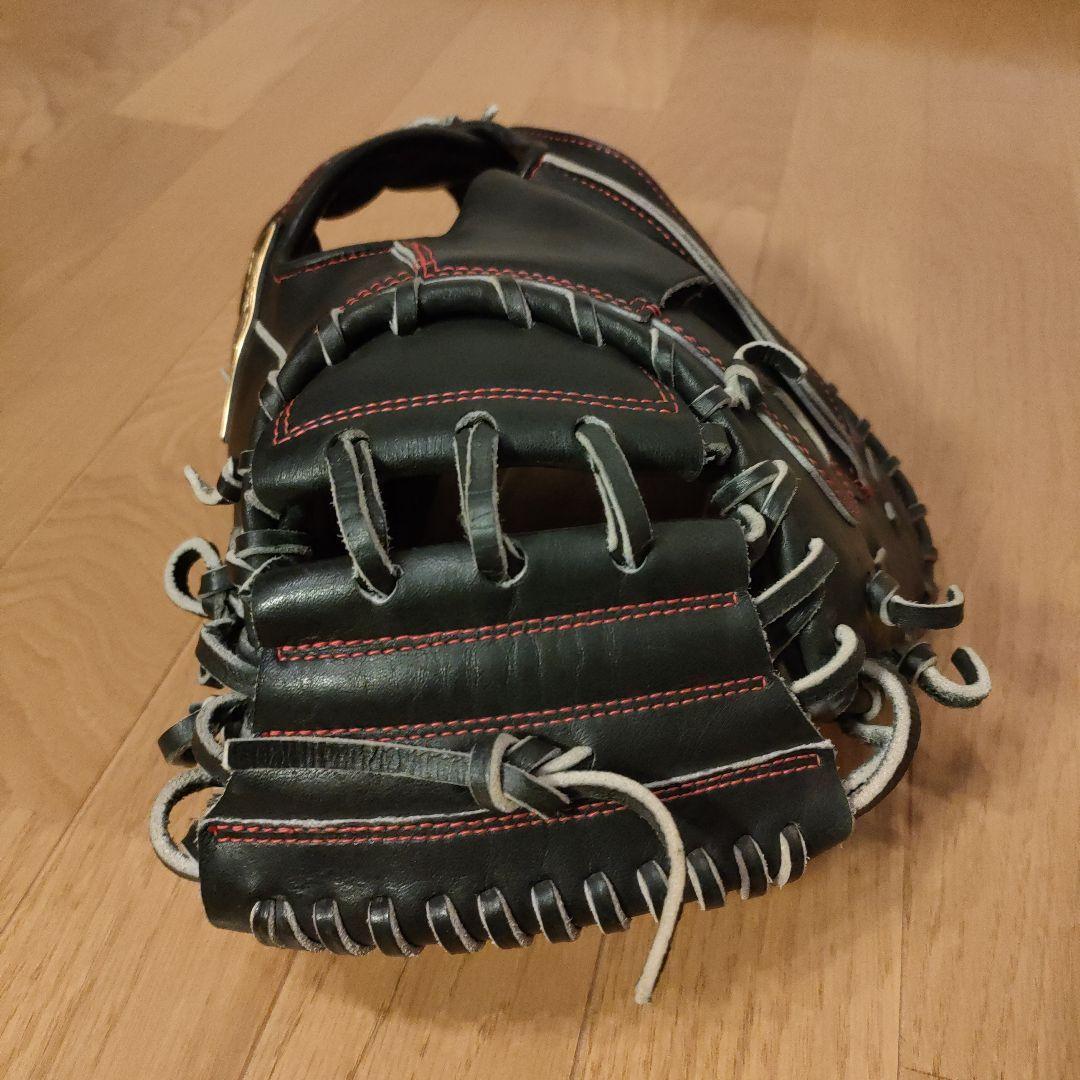 美品 ZETT 軟式 キャッチャーミット ネオステイタスVL 右投用 黒 ①