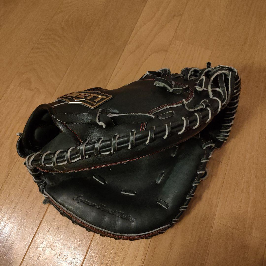 美品 ZETT 軟式 キャッチャーミット ネオステイタスVL 右投用 黒 ①