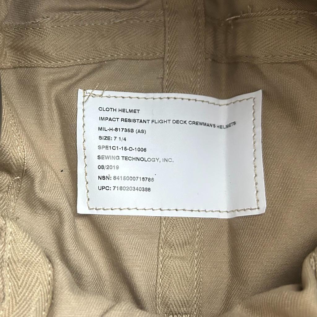 米軍　デッキクルーヘルメット　FLIGHT DECK　グリーン　ミリタリー ・２