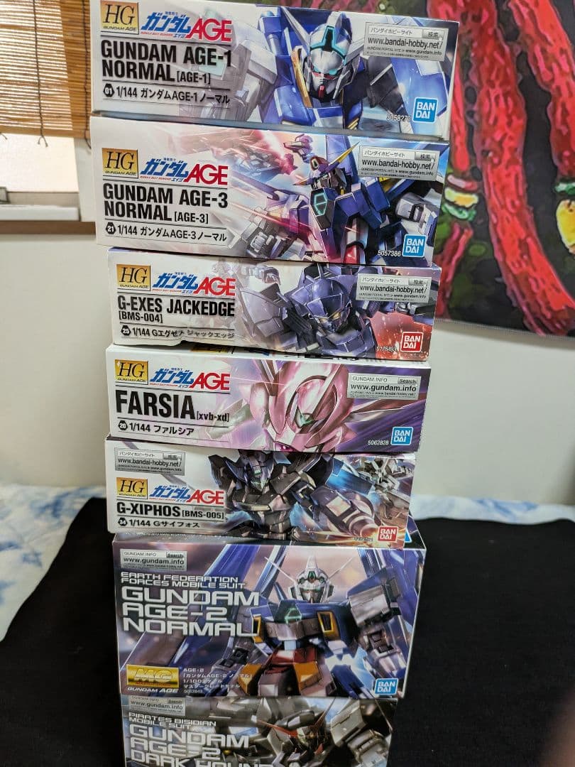 【最終値下げ】【ガンプラまとめ売り】ガンダムAGEシリーズ未組立品7点セット