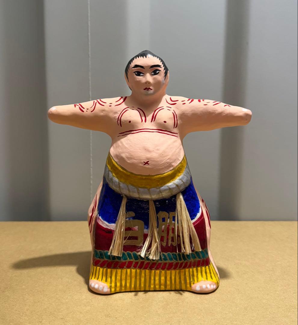 長門張子　角力　白鵬　横綱　民芸品　郷土玩具