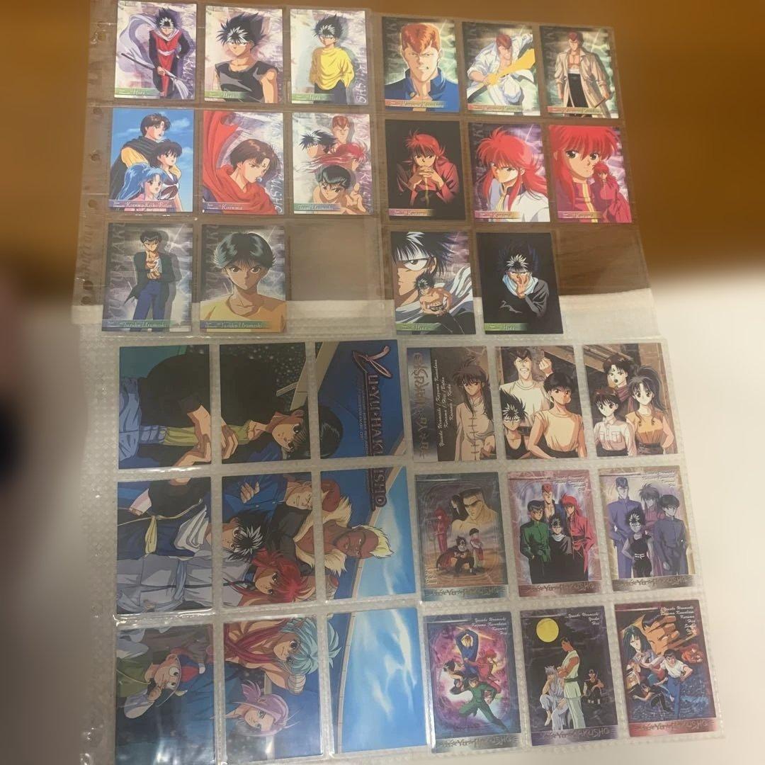 幽遊白書トレーディングカード　ファイル、カードセット