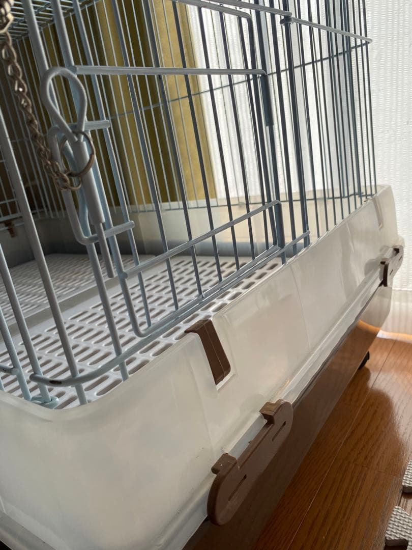 ミニマルランド うさぎのカンタンおそうじケージ ブラウン ワイド