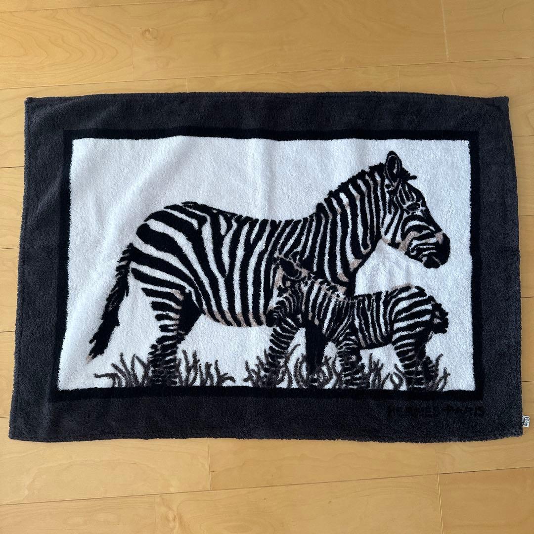 エルメス　ビーチタオル　バスタオル　ゼブラ　シマウマ