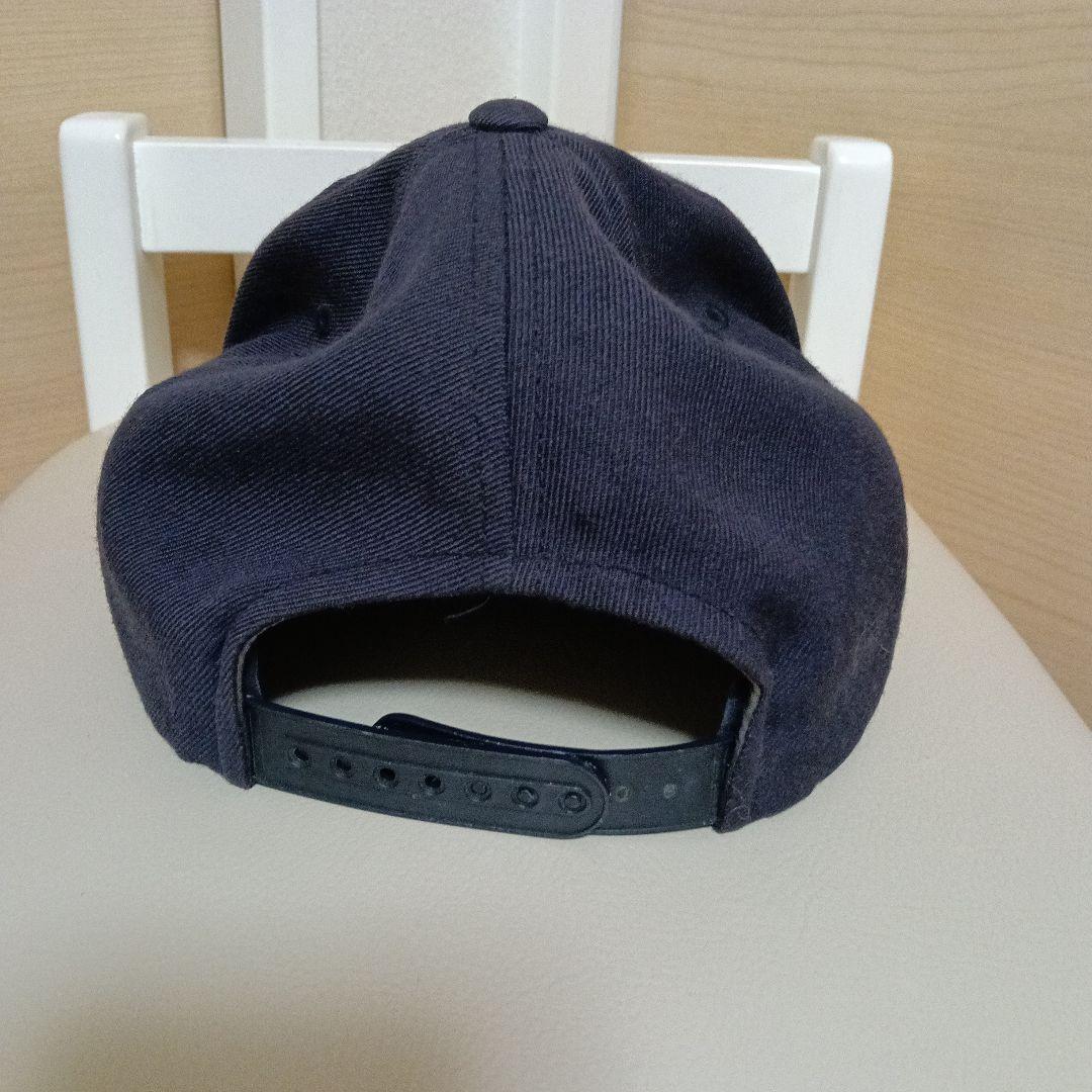 Negicco　刺繍ロゴ スナップバックキャップ　NegiCap ネイビー