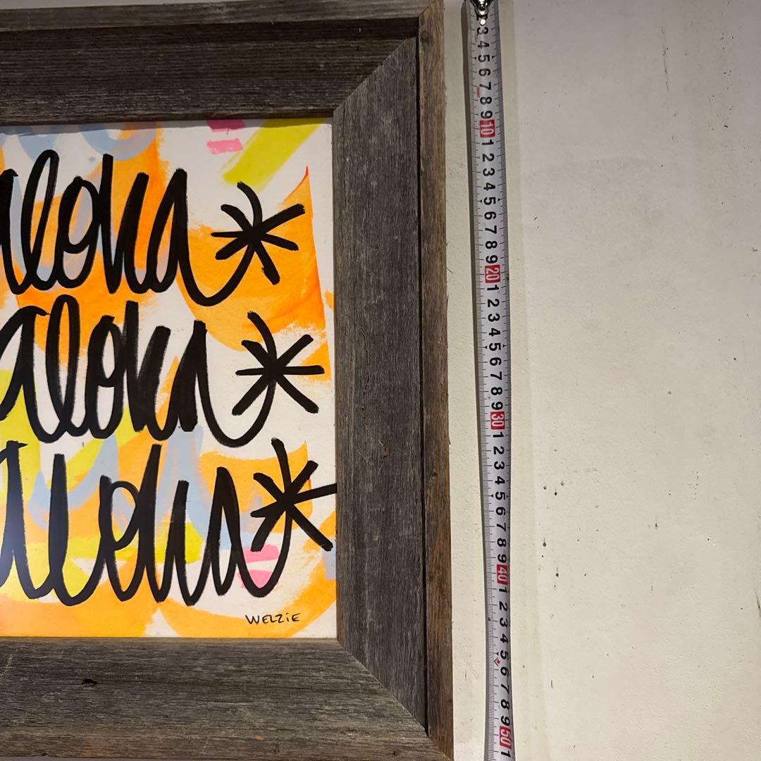 Welzie Aloha アート作品 約30cm x 40cm