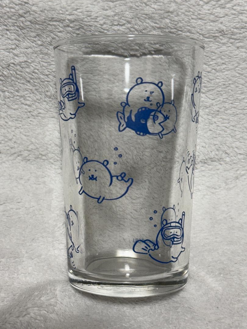 ナガノ 自分ツッコミくま ガラスコップ ヴィレヴァン コラボ