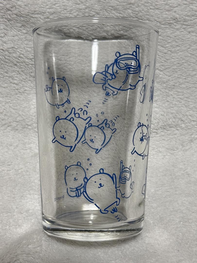 ナガノ 自分ツッコミくま ガラスコップ ヴィレヴァン コラボ