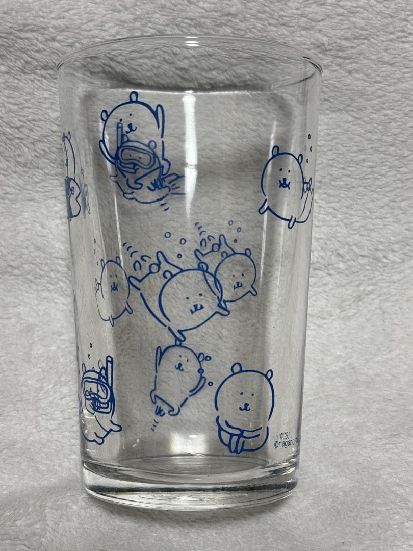 ナガノ 自分ツッコミくま ガラスコップ ヴィレヴァン コラボ