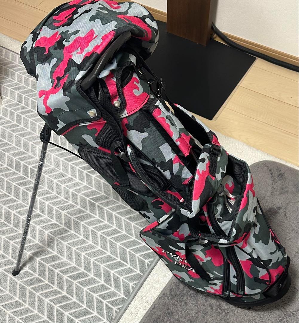 新品 Pykes Peak 迷彩柄 スタンド式ゴルフバッグ　キャディバッグ