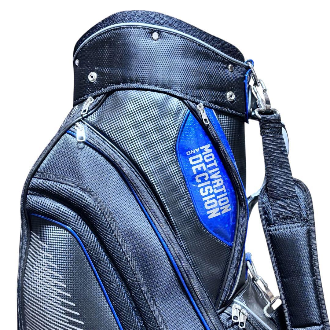 キャディバッグ MOTIVATION AND DECISION ブラック 9.5